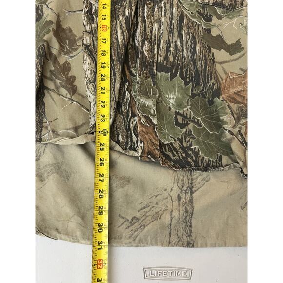 Vtg Y2K Outdoor Gorpcore Grunge Real Tree Forest Print Work Hunting Shirt *read - Picture 10 of 12